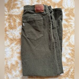 Levi's Green Corduroy Pants